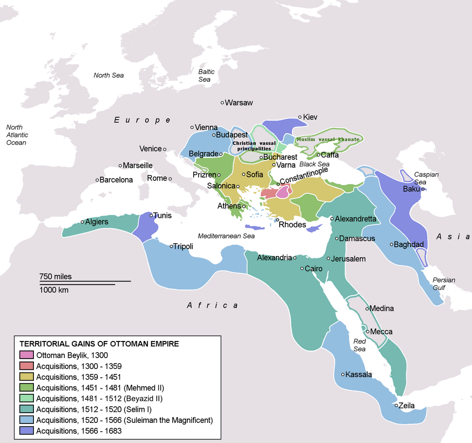 Ottoman Empire Map (1683)