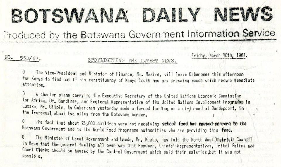 History of Botswana