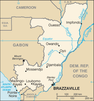 Map of Congo